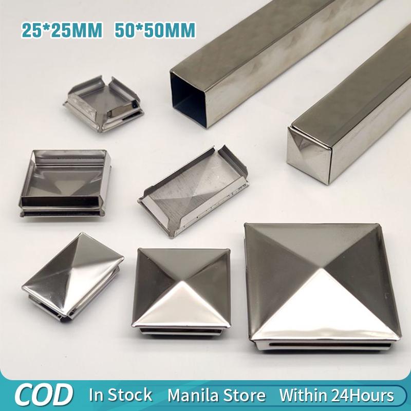10pcs 304 Stainless Steel Square Tubing End Cap | Shopee Philippines