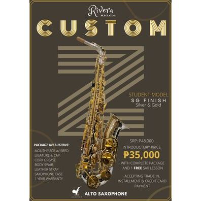 Rivera Custom Z Alto Saxophone - SG Finish | Shopee Philippines