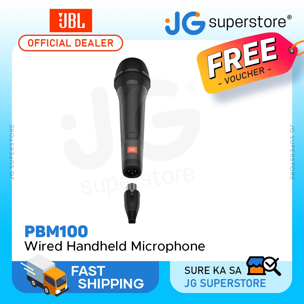 JBL PBM100 Wired Dynamic Handheld Vocal Microphone with XLR to 6.35mm