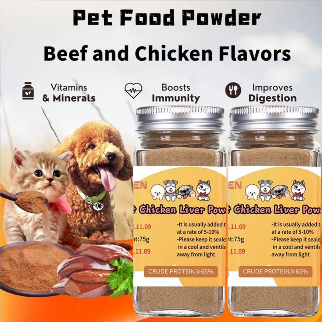 Appetite Booster For Dogs And Cats Chicken Liver Powder For Dog Cat