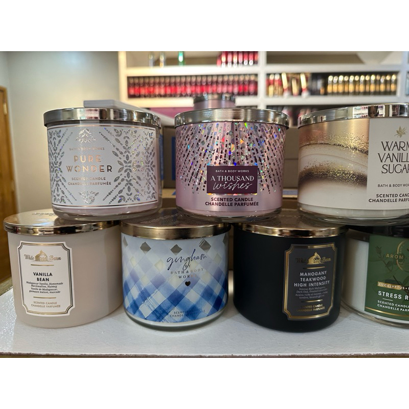 BATH & BODY WORKS 3 WICK CANDLES | Shopee Philippines