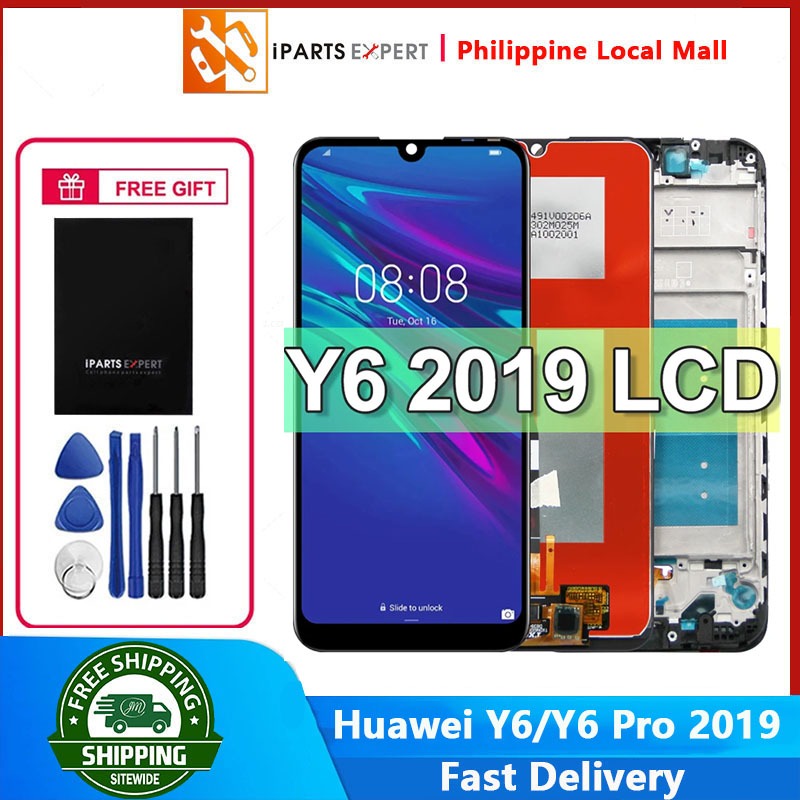 DISPLAY LCD TOUCH SCREEN Per HUAWEI Y6S JAT-L41 Y6 2019 SCHERMO NERO VETRO | UK - Foto 3