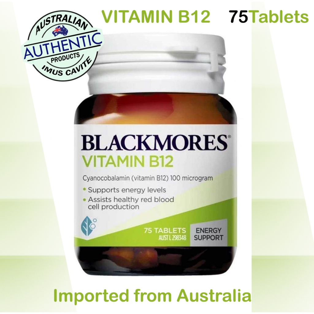 Blackmores Vitamin B12 (75 Tablets) Imported from Australia | Shopee ...