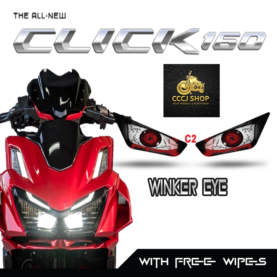 HONDA CLICK 160 WINKER EYE STICKER/TRANSPARENT/TRANSLUCENT VINYL ...