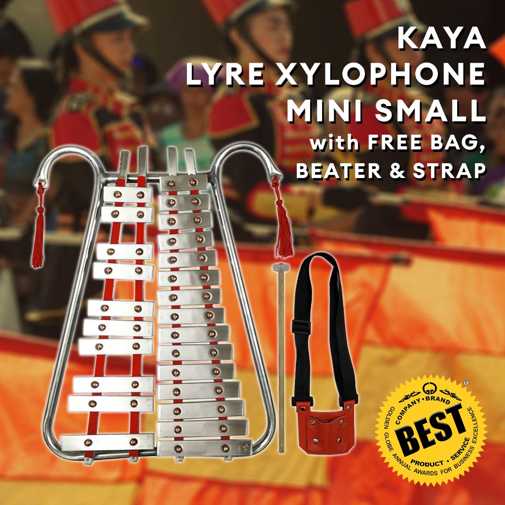 LYRE XYLOPHONE (Mini Small) with Free Bag, Lyre Beater, Strap