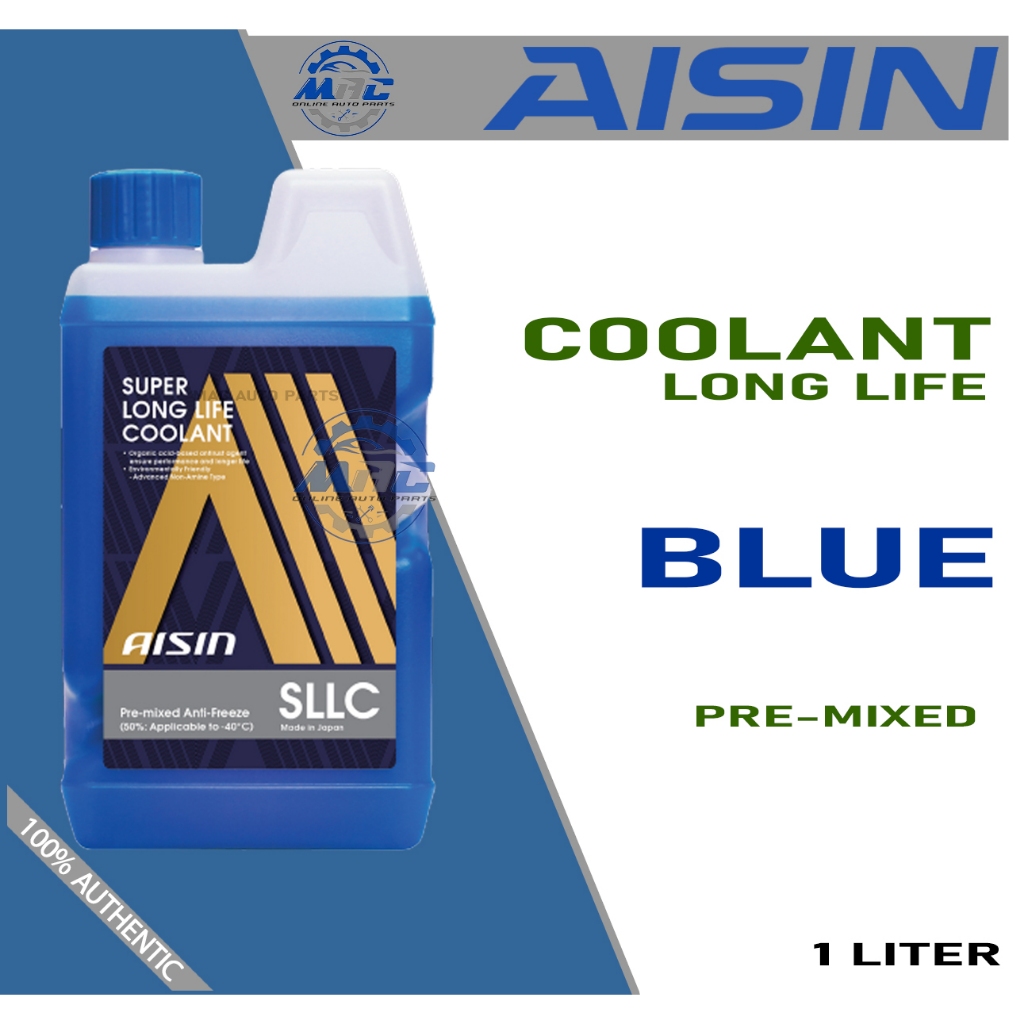 AISIN COOLANT Long Life Color BLUE 1 Liter Pre-mixed | Shopee Philippines