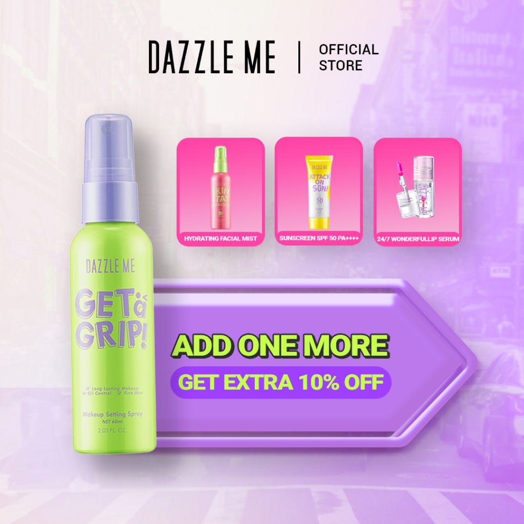 DAZZLE ME Setting Spray Bundle Get a Grip! Makeup Setting Spray