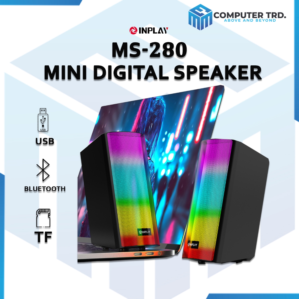 INPLAY MS-280 MINI BLUETOOTH SPEAKER RGB PC LAPTOP | Shopee Philippines