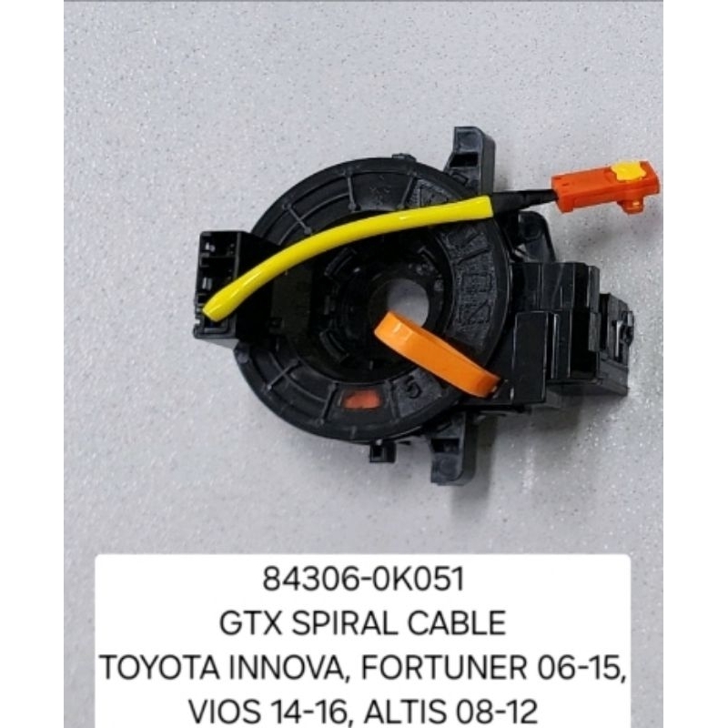 Spiral Cable Toyota Vios (2014-2016), Innova/Fortuner (2006-2015 ...