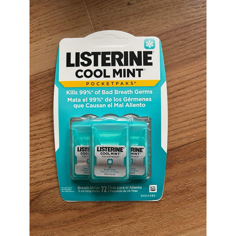 Listerine Cool Mint Pocketpaks (3pcs Of 24 Strips) 72 Strips Total 