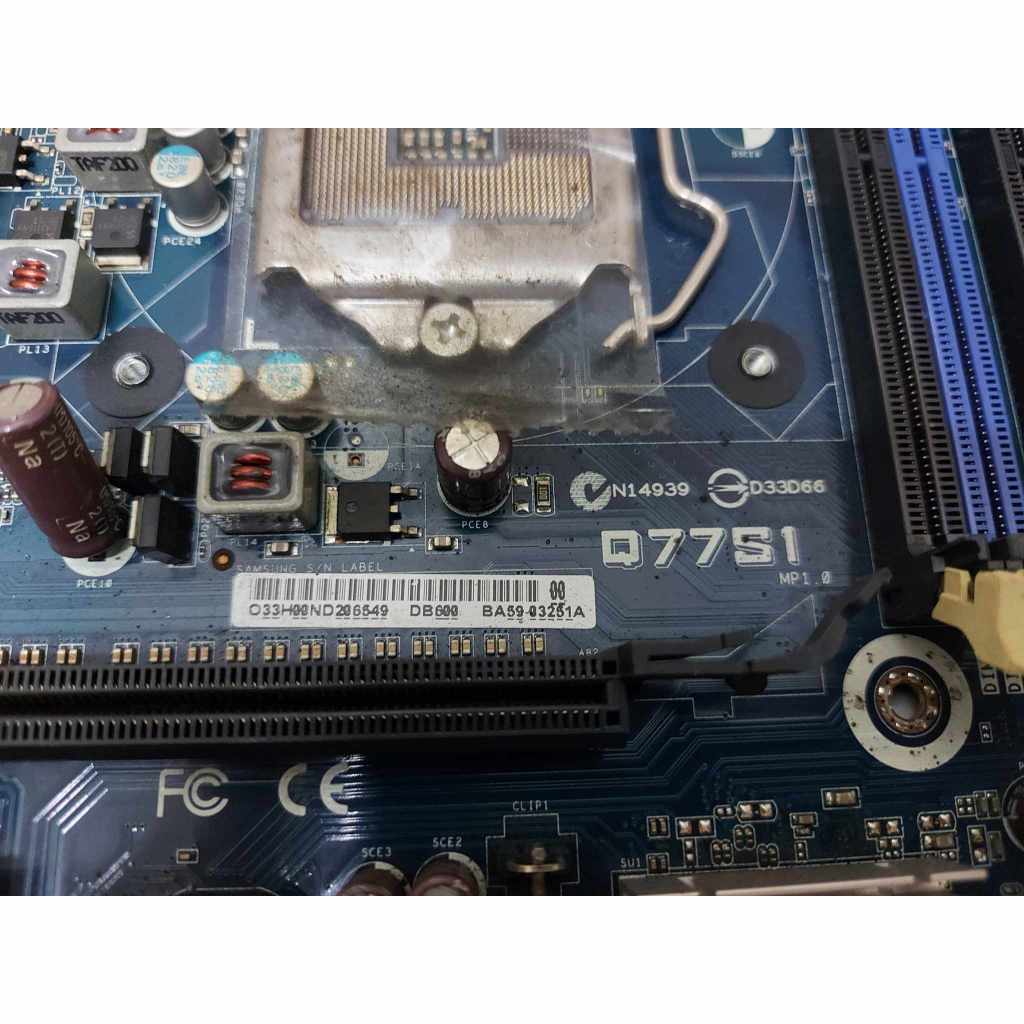 Socket 1155 D3 Motherboard Q77 SAMSUNG Q77S1 (with Backplate) | Shopee ...