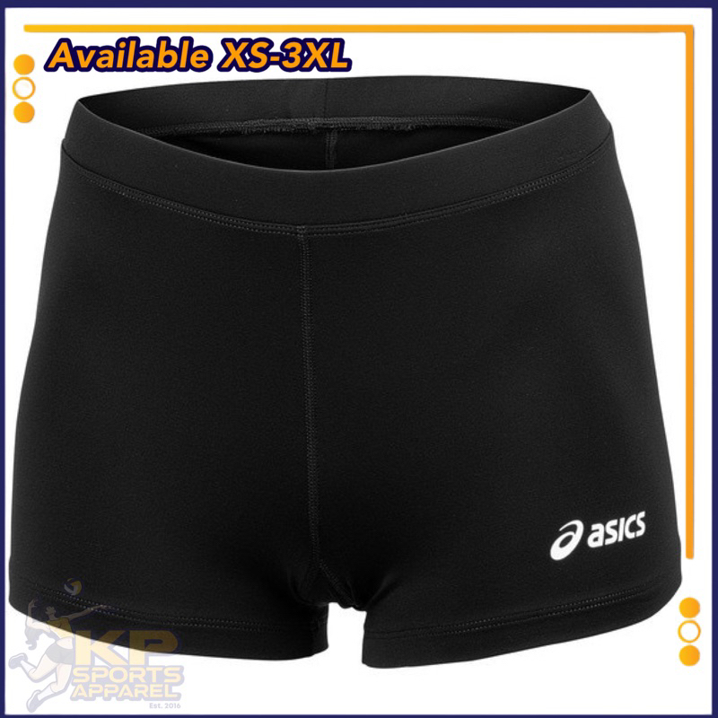 BLACK VOLLEYBALL SPANDEX SHORTS FITTED HIGH QUALITY