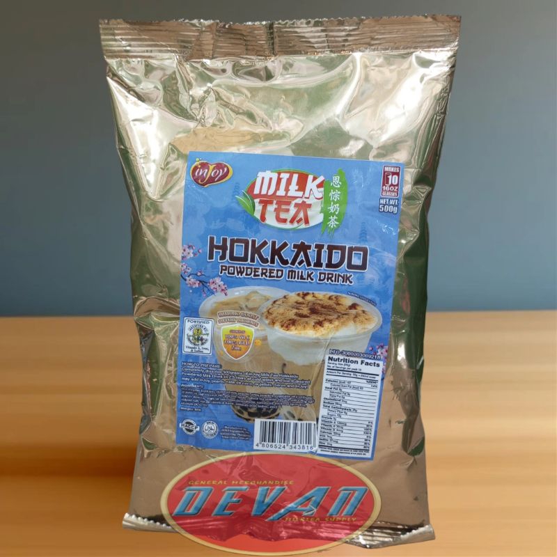 inJoy Milk Tea Hokkaido Powder 500g | Shopee Philippines