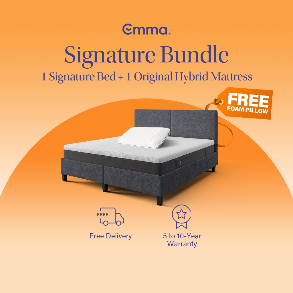 Emma Signature Bed and Original Hybrid Mattress Bundle Shopee Philippines