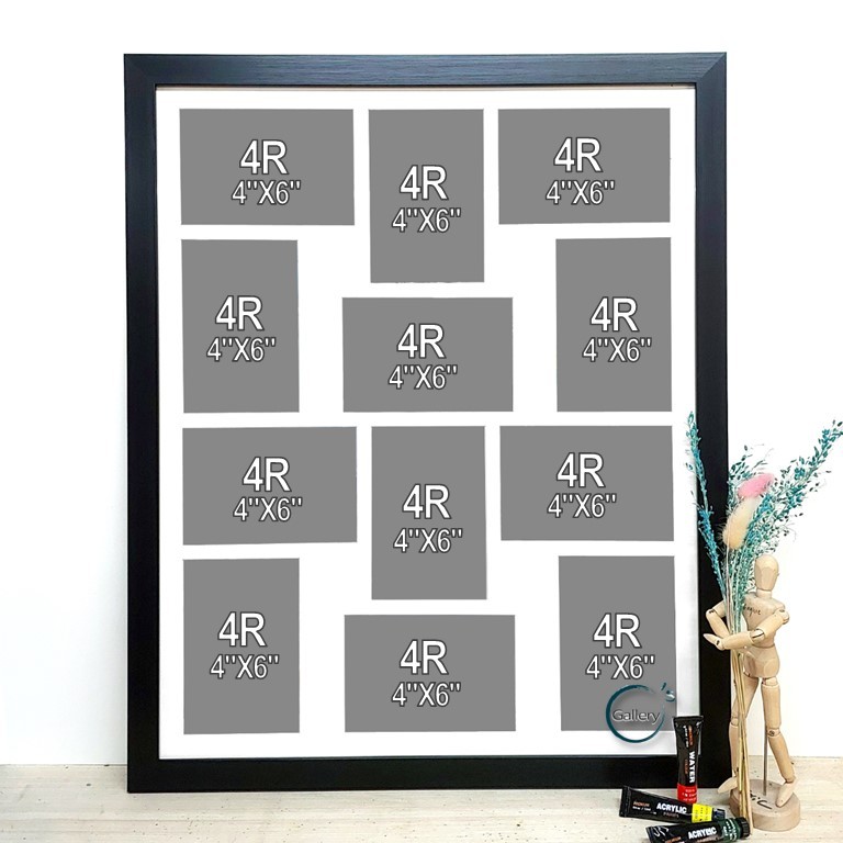 12pcs 4R Frame Collage wall Hang Portrait + Photo Print | Shopee ...