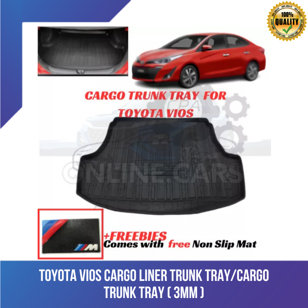 CPA 3mm TOYOTA VIOS Cargo Liner Trunk Tray/Cargo Trunk Tray (9039