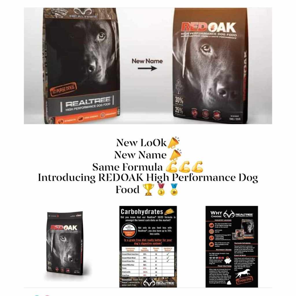 Red Oak formerly Realtree Small Bites High Performance All Life Stages Dog Food 15kg