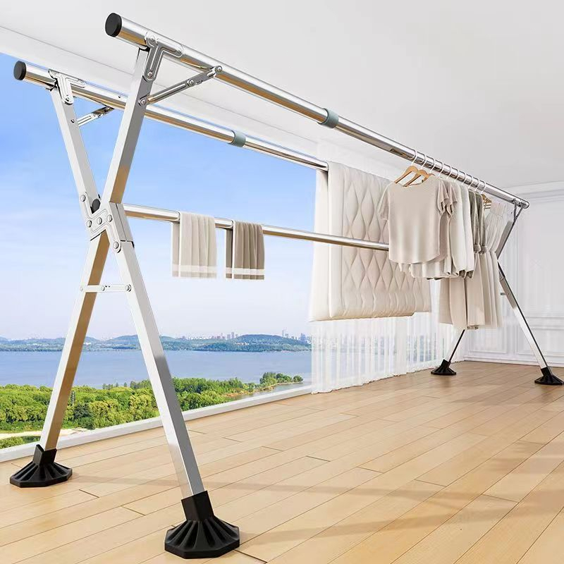 Hanger Foldable Sampayan Stainless Steel Clothes Rack Laundry Drying ...
