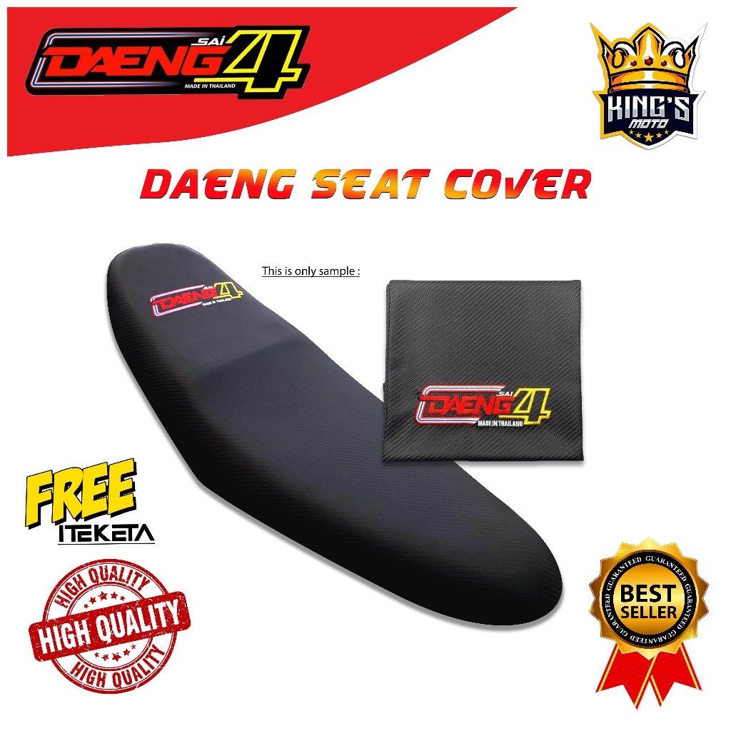 Kawasaki Bajaj Dominar 400 UG MOTORCYCLE SEAT COVER DAENG SAI 4 THAILAND WITH FREE ITEKETA