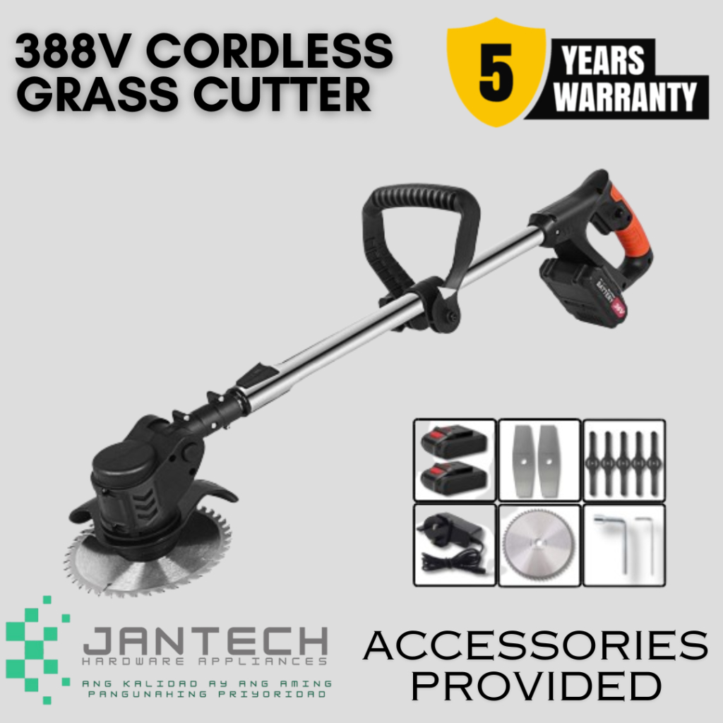 BOSCH 388V Cordless Lawn Mower Rechargeable Electric Grass Cutter Weed ...