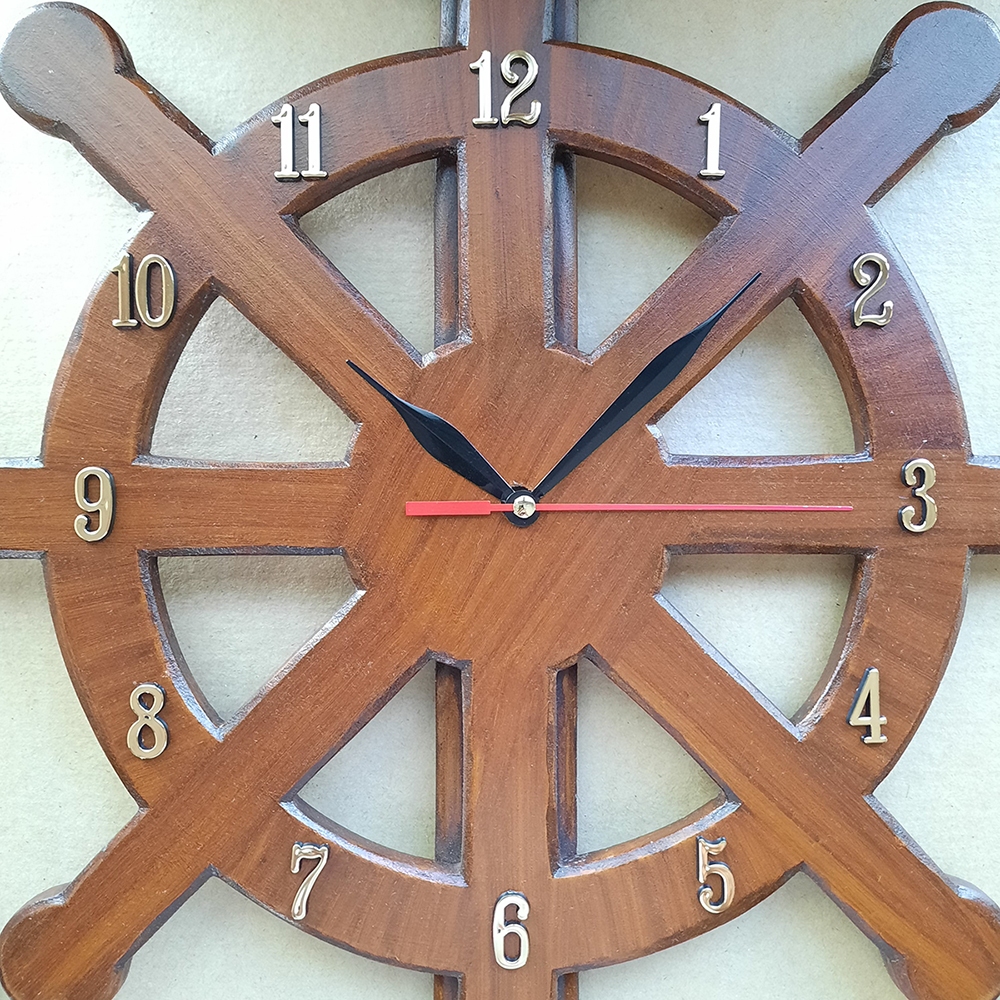 Anchor Handmade Wooden MDF Wall Clock | Shopee Philippines