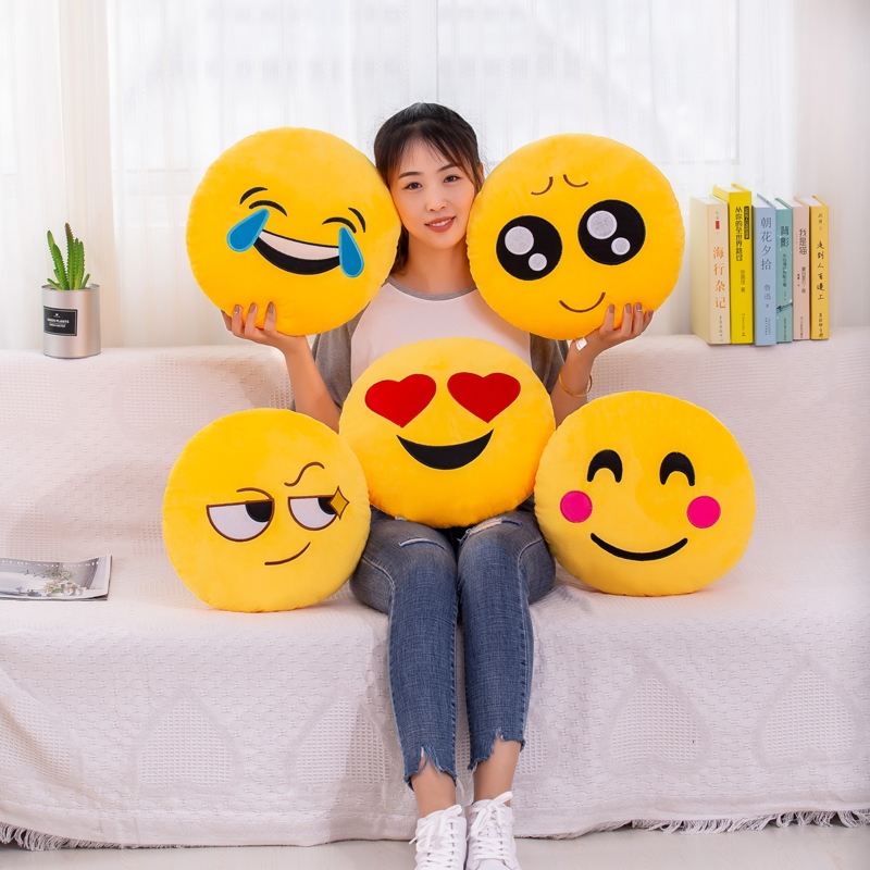 Emoji pillows cartoons anime plush toys dolls ragdolls pillows