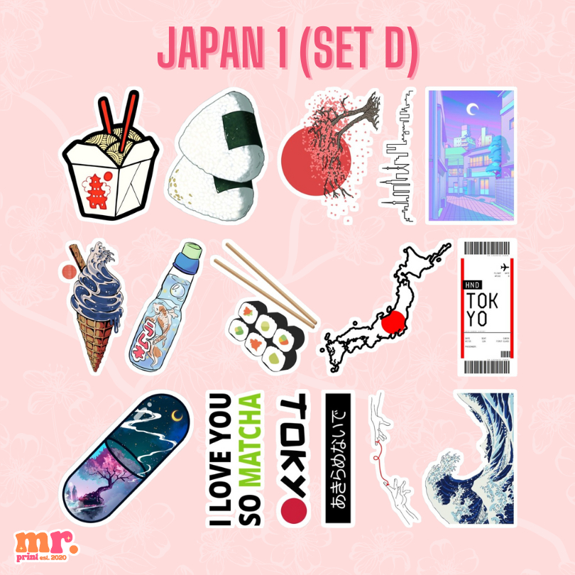 JAPAN CUTE STICKERS TRAVEL JAPANESE WATERPROOF STICKERS | Shopee ...