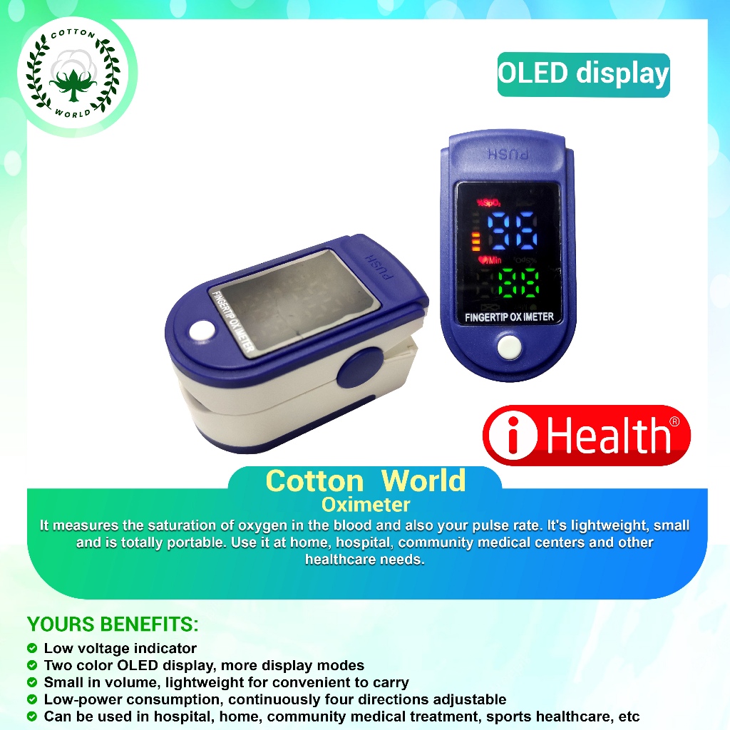 Ihealth Oximeter (Battery Included) Shopee Philippines