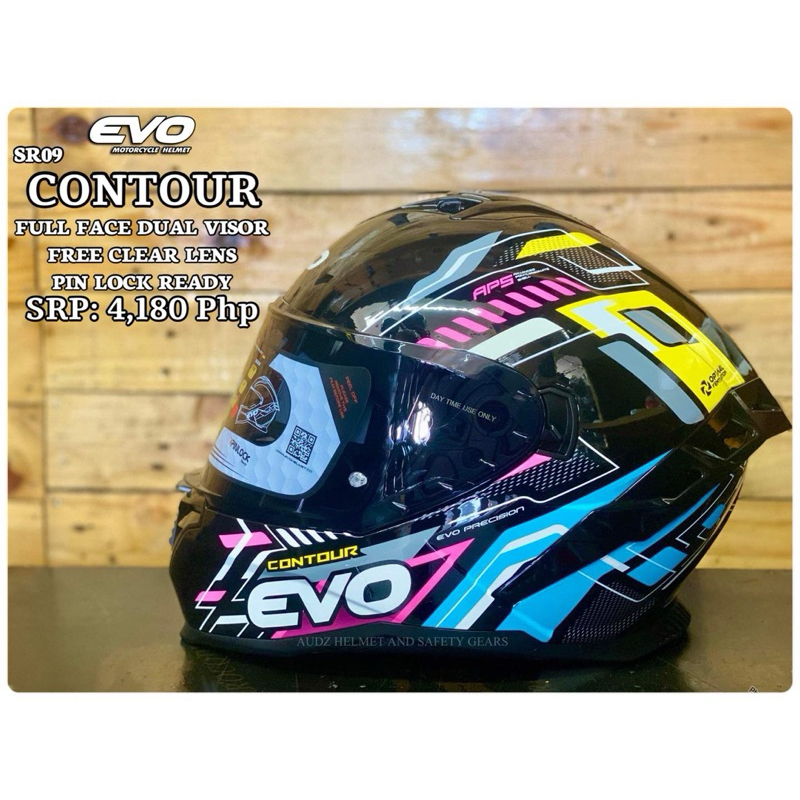 EVO SR09 CONTOUR FULL FACE HELMET | Shopee Philippines