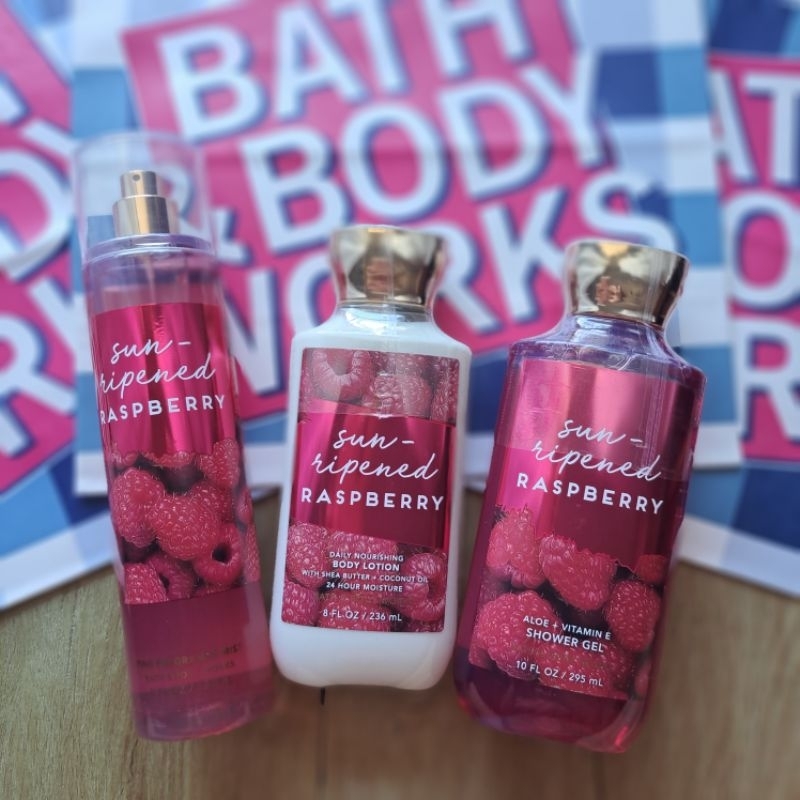 Original Bath & Body Works USA Sun Ripened Raspberry Fine Fragrance ...