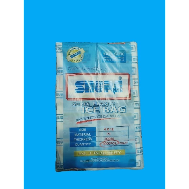 4X12 SHURE ICE BAG 2,000 PCS | Shopee Philippines
