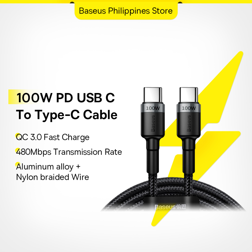 Baseus 100W USB C To Type C Cable USBC PD Fast Charger Cord USBC Type