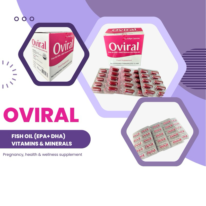 OVIRAL FISH OIL (EPA + DHA) MULTIVITAMINS AND MINERALS 30 capsules Shopee Philippines