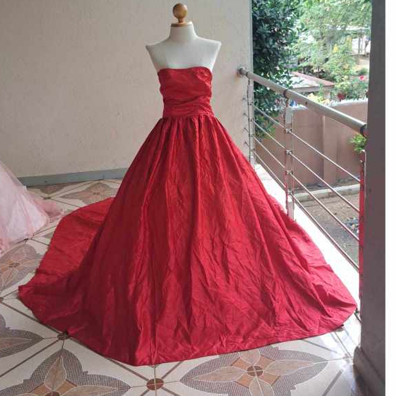 Red ball gown for debut store