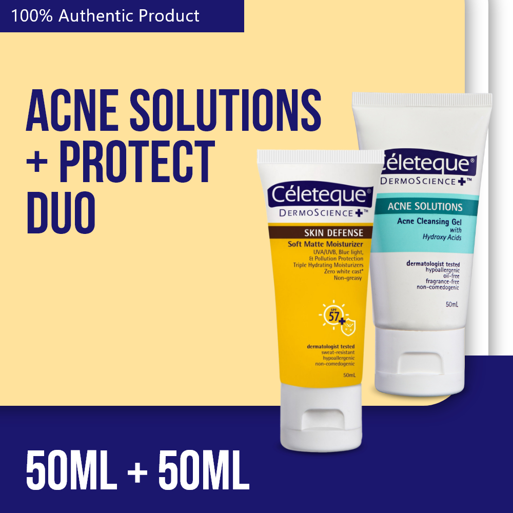 Céleteque Acne Control + Protect Duo (Suncare Routine For Acne Prone