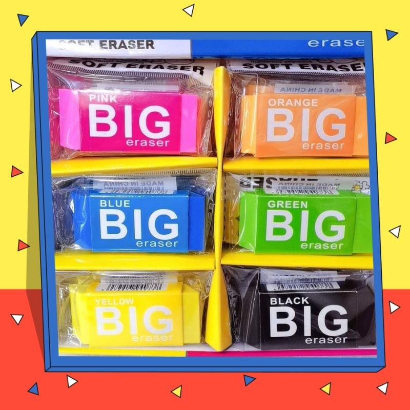 COD Mild colors Jumbo Eraser | Shopee Philippines