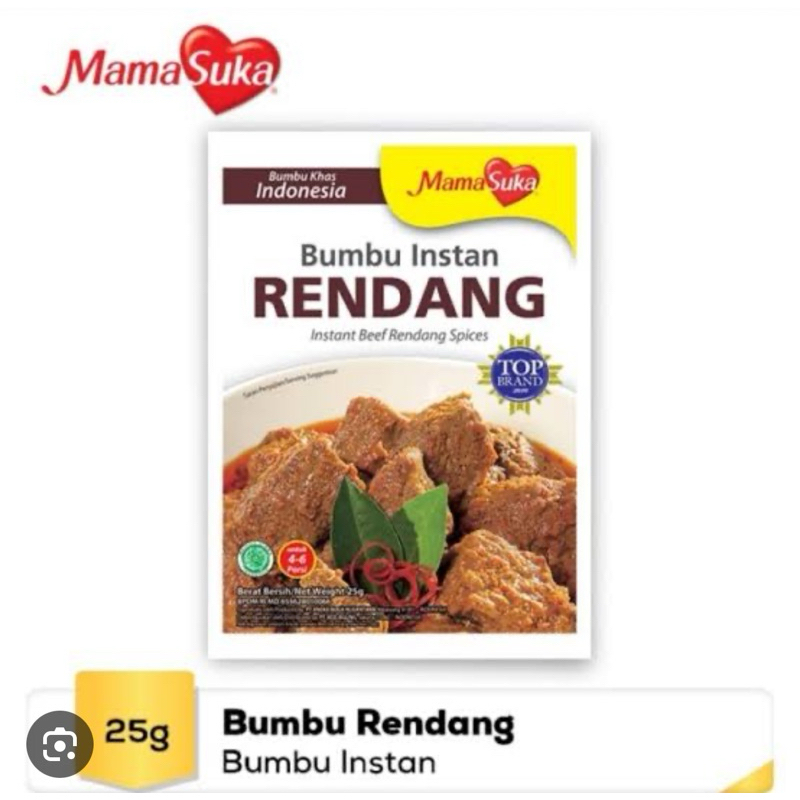 Mamasuka Rendang Powder Spices 25g | Shopee Philippines