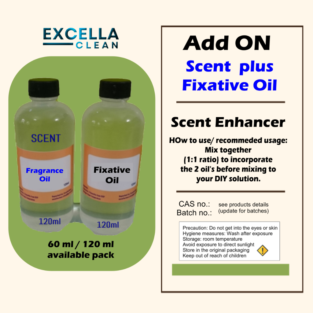 ADD ON SCENT plus FIXATIVE OIL SCENT Booster for DIY Fabric Conditioner