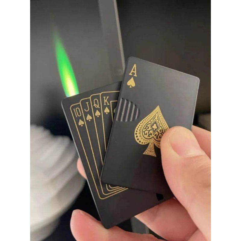 Creative Design Playing Card Lighter Refillable Shopee Philippines