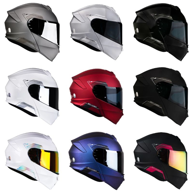 SPYDER HELMET Force PD S0 V2 - Modular Dualvisor (Free Clear visor ...