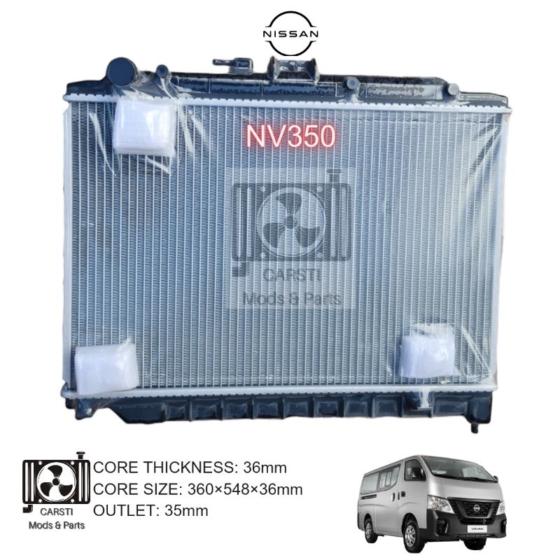 Radiator Nv350 Urvan Nissan 36mm Manual Automatic | Shopee Philippines