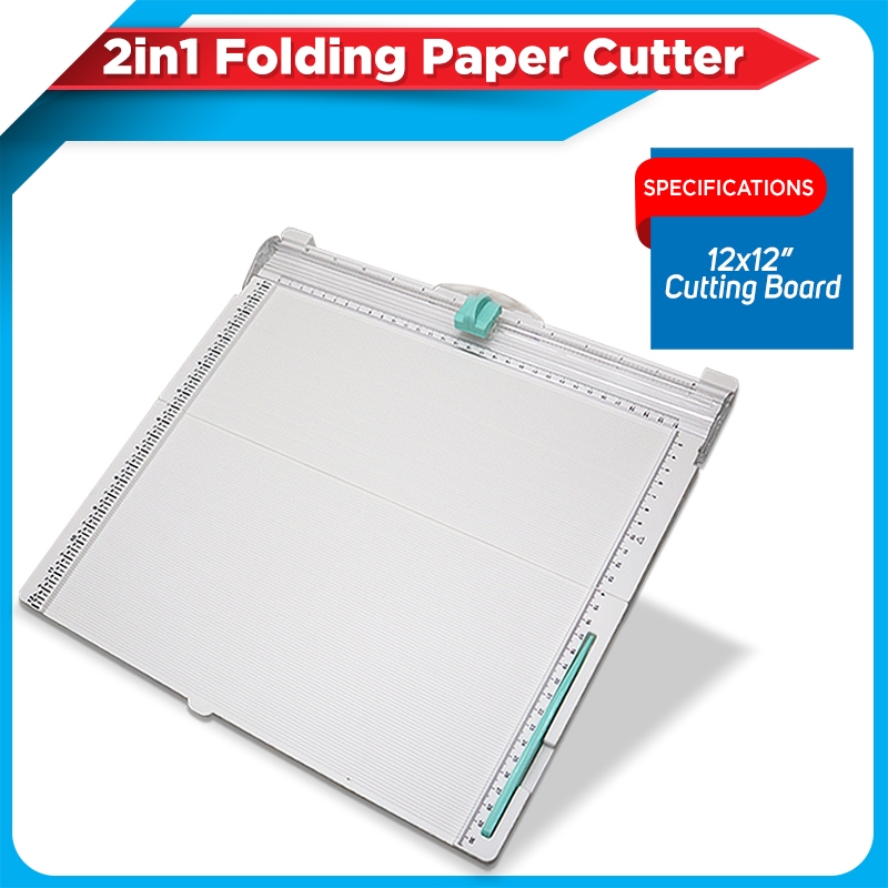 2in1 Folding Paper Cutter 12x12 Cutting Board | Shopee Philippines