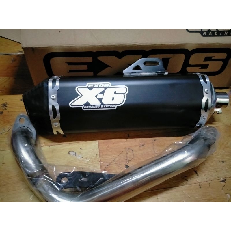 Exos pipe X6 For Suzuki Skydrive Carb 125 | Shopee Philippines