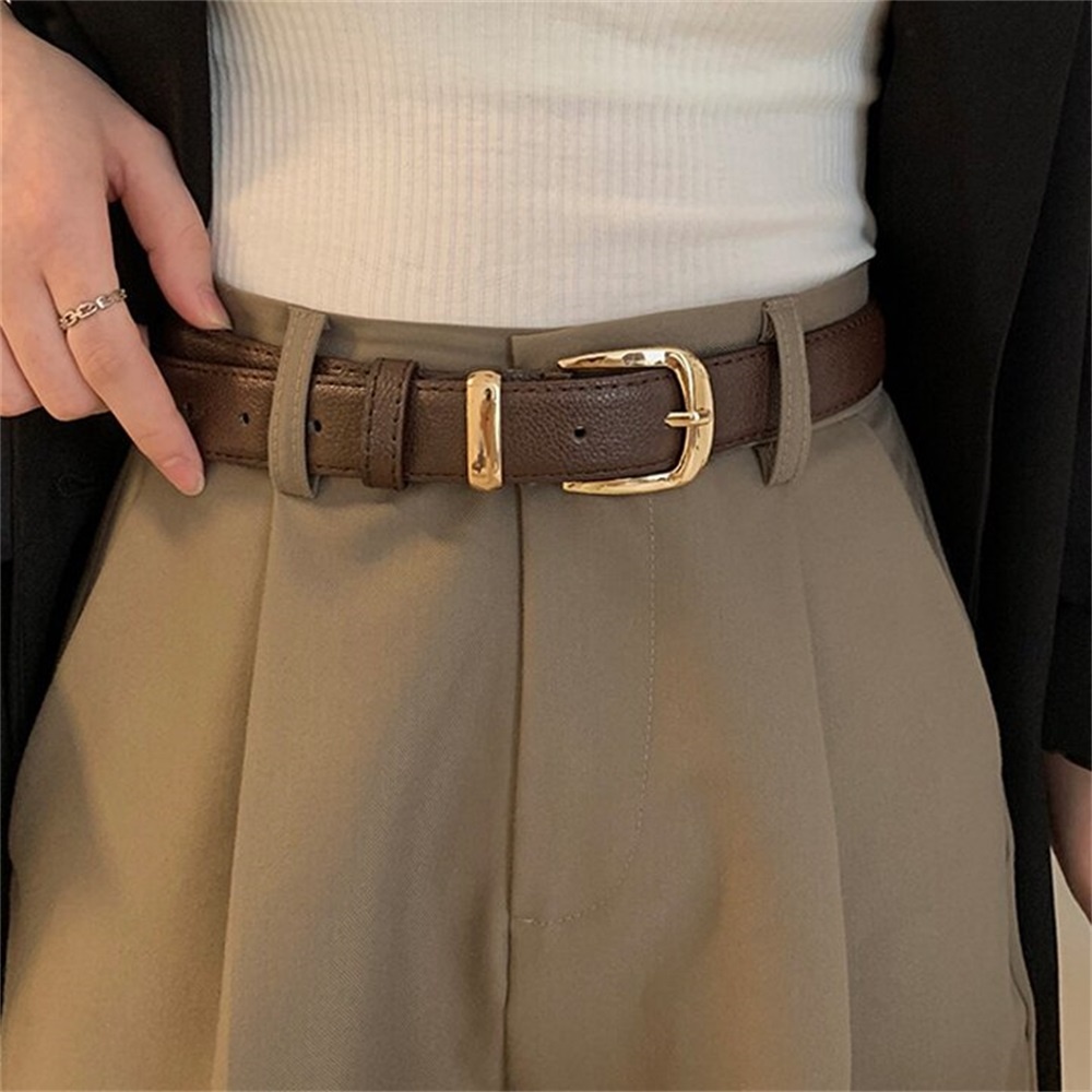 New Women's Belt Fashion Leather Women's Belt Women's Belt Slender And ...