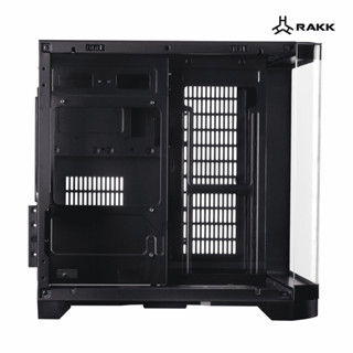 Rakk Hamrus M Hamrus M Curved Gaming Pc Case Tempered Glass Black