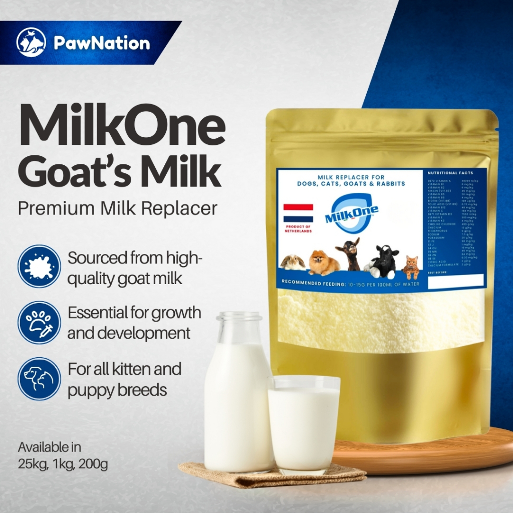 Milk One Goats Milk Replacer MilkOne Powder Supplement 200g Pet Milk