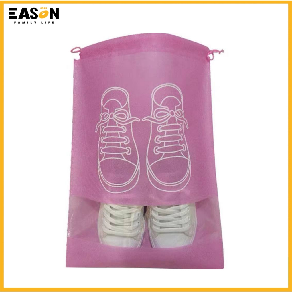 Waterproof Shoes Bag Travel Drawstring Non Woven Travel Bag for Shoes ...