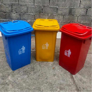 Trash Can Nikko 100L [6100] trashbin trashcan basurahan with wheels ...