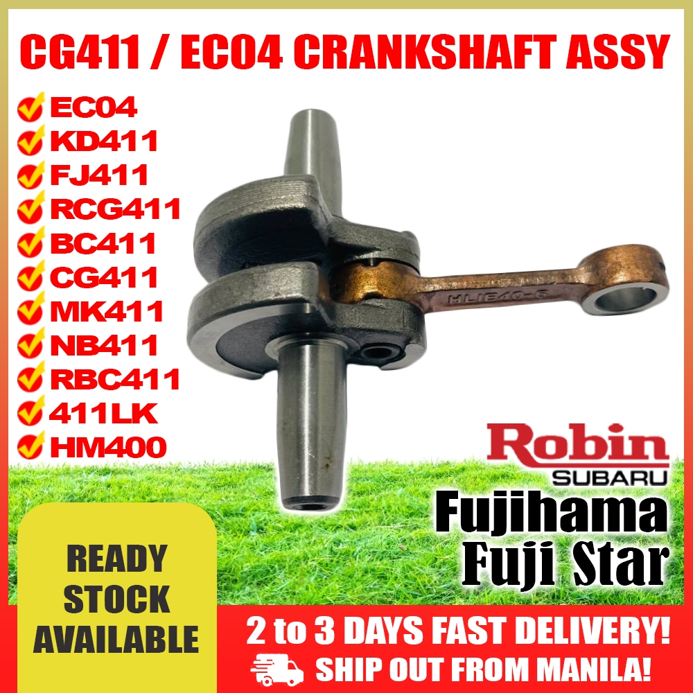 Crankshaft Assy for Robin EC04, BC411, BG411, CG411, MK411 2 stroke ...