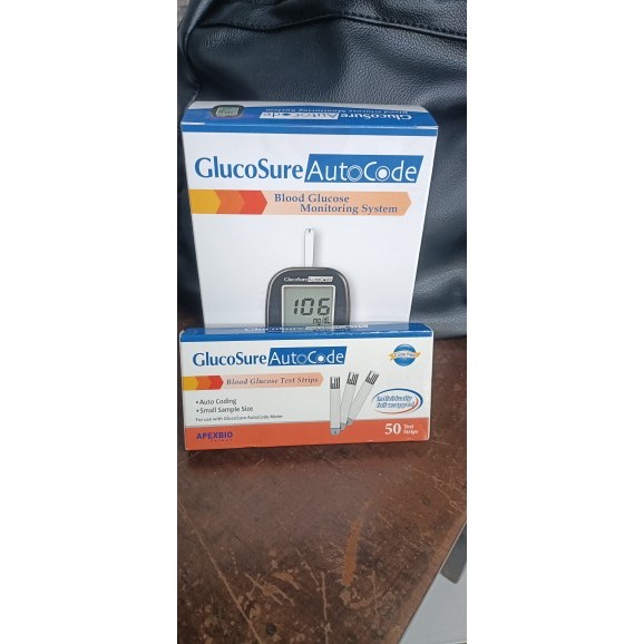 GLUCOSURE AUTOCODE BLOOD GLUCOSE MONITORING SYSTEM WITH FREE 25's ...